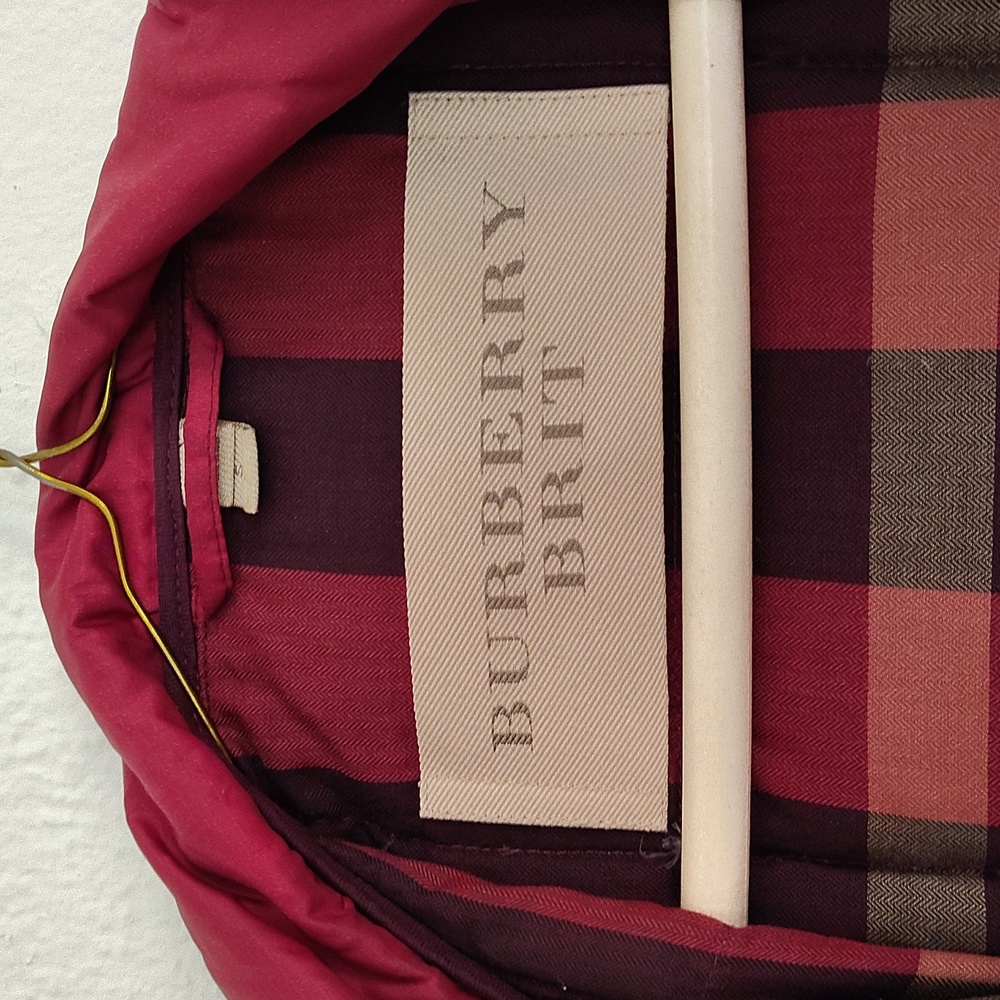 Burberry Red Jacket Size Small - image 2